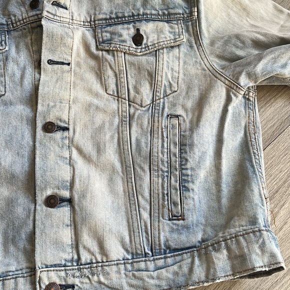 Free People Paisley Quilted Patchwork Denim Jean Jacket size M/L - Picture 14 of 14